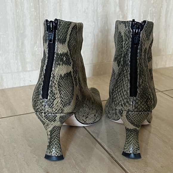 By Far Stevie Booties in Snake Printed Leather - Picture 7 of 12